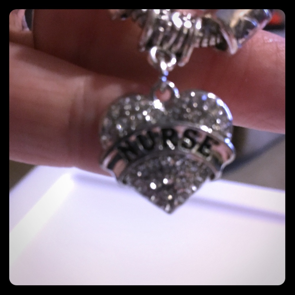 Silver "Nurse" Bracelet